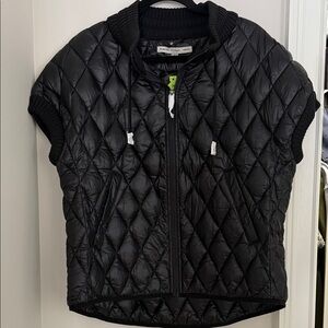 Martha Stewart Black Quilted Vest